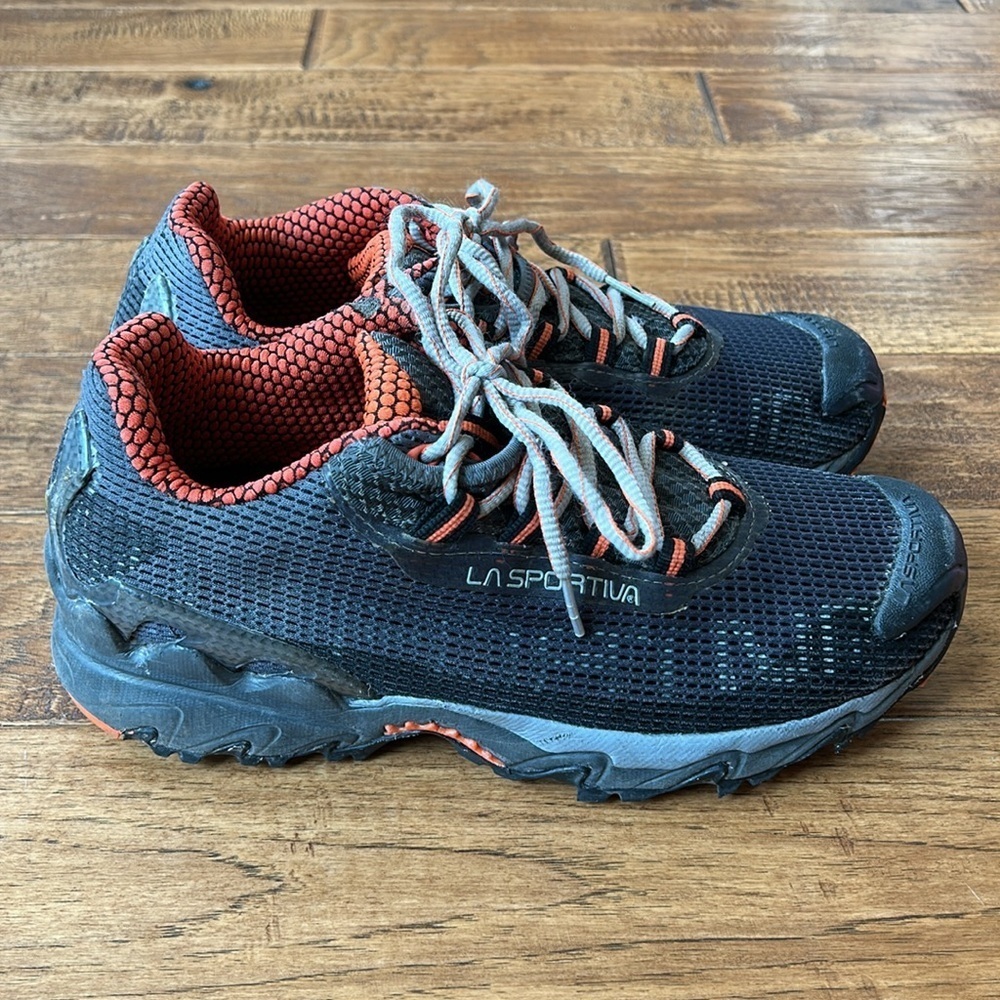 La Sportiva Wildcat Mountain Trail Running Shoes Gray Black Orange Mens Size 9